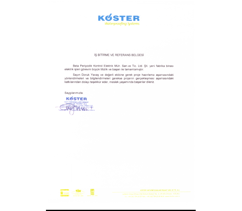 Our Reference Letters